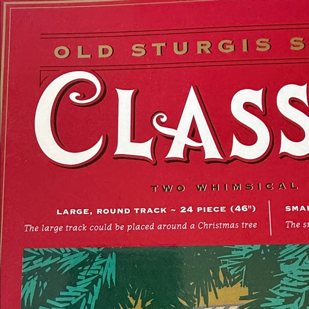 Restoration Hardware Red and Black Classic Holiday Train Box